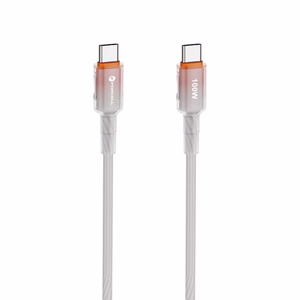 Cable USB C to USB C Forcell F-Energy QC4.0 PD 5A 100W Gradient 1 m C357 white