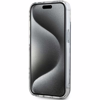 DKNY IML languotas mono raštas dėklas telefonui iPhone 15 Plus / 14 Plus - juodas