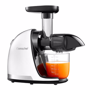 Шнековая соковыжималка AMZCHEF 1501-WT (белая)
