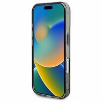 Guess IML Heart dėklas telefonui iPhone 16 Plus - juodas