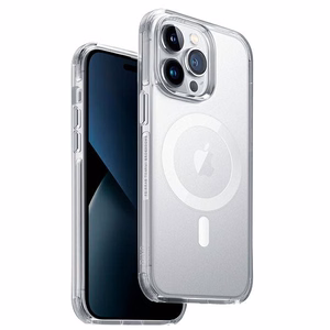 Uniq Combat Magclick Charging dėklas iPhone 14 Pro - skaidrus