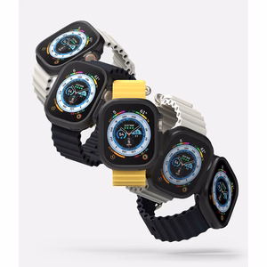 Ringke Slim 2 rinkinys Dėklas Apple Watch Ultra 1/2 (49mm) - skaidrus ir matinė juoda