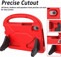 Dėklas Shockproof Kids Samsung X210/X215/X216 Tab A9 Plus 11.0/X230/X235/X236 Tab A11 Plus 11.0 raudonas