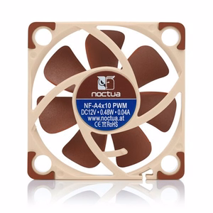 Noctua NF A4x10 PWM Kompiuterio korpuso ventiliatorius 4 cm smėlio, raudonas