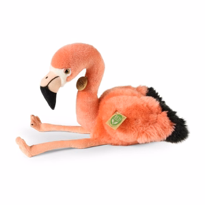 Rappa ekologiškas tikroviškas pliušinis žaislas – flamingas, 36 cm