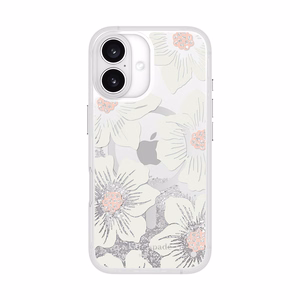 Kate Spade New York Liquid Glitter MagSafe - Case for iPhone 16 (Hollyhock Floral)