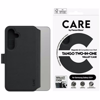 CARE by PanzerGlass Funkcinis Tango 2in1 piniginės dėklas telefonui Samsung Galaxy S25+ - Juodas