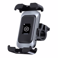 Blavec dviračio laikiklis BV-02 Velo vairui (BV02-HSB) sidabrinis-juodas