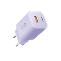 "Tech-Protect" NCM33 PD 33W QC3.0 USB-C / USB-C sieninis įkroviklis - violetinės spalvos