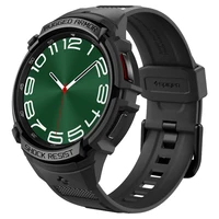 Spigen Rugged Armor Pro dėklas su dirželiu Samsung Galaxy Watch 6 Classic (47mm) - juodas