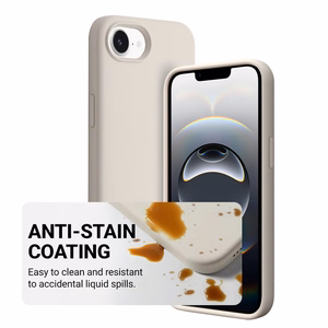 Crong Color Cover Magnetic MagSafe dėklas, skirtas iPhone 17e / 16e, akmens smėlio spalvos