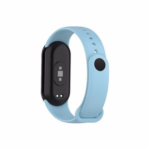 SILIKONINIS DIRŽELIS MI BAND 8/M8 (9). ŠVIESIAI MĖLYNAS