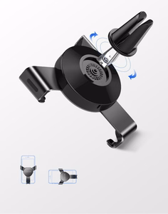 Ugreen automobilinis gravitacinis laikiklis ventiliacijos grotelėms pilkas (50564)