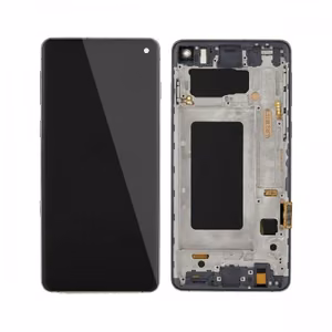 LCD ekranas suderinamas su Samsung G975 S10 Plus su rėmeliu / Prism Black / HQ