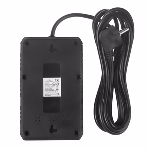 Maclean elektros paskirstytuvas, 4 lizdai + 3xUSB prailginimo laidas, 110–240 V kintama srovė, 50/60 Hz, 2,1 A, maks. 2500 W, 3 m, juodas, MCE393 B