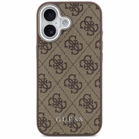 Guess 4G Classic Logo Magnetinis dėklas telefonui iPhone 17 - rudas