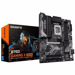 Gigabyte B760 Gaming X Gen5 Motherboard - Intel 14th Gen Core CPUs, 8+1+1 Phases VRM, up to 5600MHz DDR5, 3xPCIe 4.0 M.2, 2.5GbE LAN, USB 3.2 Gen 2