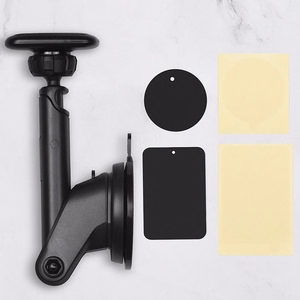 HOCO magnetinis automobilinis laikiklis priekinio stiklo / centrinės konsolės CA67 juodas