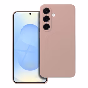 Dėklas telefonui silikoninis su MagSafe, skirtas SAMSUNG S25, rožinės spalvos