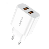 Greitas įkroviklis Foneng 2x USB EU45 12W + USB Micro kabelis
