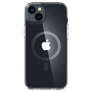 Spigen Ultra Hybrid magnetinis dėklas su MagSafe, skirtas iPhone 14 Plus – skaidriai pilkas