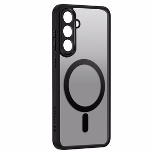 Etteri matinis magnetinis dėklas telefonui Samsung Galaxy A55 5G juodas