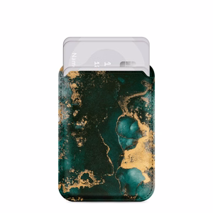 MIO Green Marble Magsafe dėklas su kortelių laikikliu