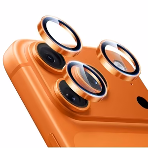 ESR Armorite kameros objektyvo stiklas iPhone 17 Pro / Max / 15 Pro / Max / 16 Pro / Max / 17 Pro / Max - Oranzinis