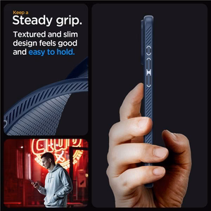 Spigen Liquid Air dėklas telefonui iPhone 15 Pro Max - mėlynas