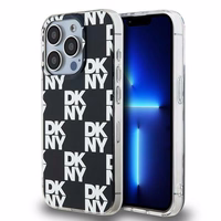 DKNY IML languotas mono raštas dėklas telefonui iPhone 15 Pro Max - juodas