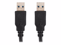 Lanberg USB-A laidas 3.0 0.5m juodas