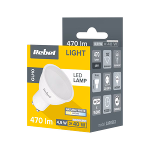 Rebel GU10 LED lemputė, 5 W, 4000 K, 230 V