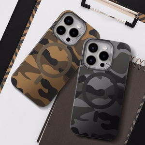 FORCELL F-PROTECT Lygiai su dviejų sluoksnių 4D technologija, militarinio kritimo testo suderinamas su MagSafe SAMSUNG S25 - desert kamufliažas