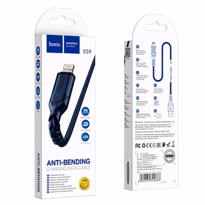 HOCO kabelis USB A į Lightning 2,4A X59 1 m mėlynas