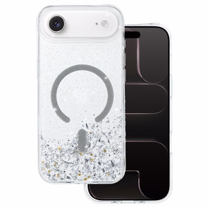 Tel Protect Moonlite magnetinis dėklas telefonui Iphone 17 Air sidabrinis permatomas