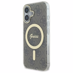 "Guess IML 4G MagSafe" dėklas "iPhone 16 Plus" - Rudas