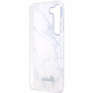Guess GUHCS23MPCUMAH S23+ S916 baltas/baltas kietas dėklas Marble