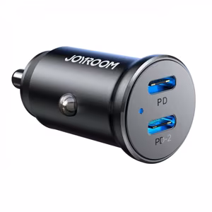 Įkroviklis automobilinis Joyroom (JR-CCN06) (2xUSB-C; 30W) juodas