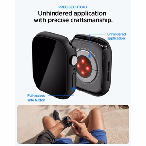 Spigen Thin Fit 360 dėklas, skirtas Apple Watch 42 mm – juodas