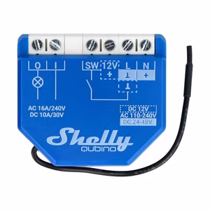 Shelly Qubino Wave 1 – 1 kanalų įleidžiamas relės/Z-Wave valdiklis 230 V