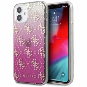 Guess GUHCP12SPCU4GGPI iPhone 12 mini 5.4" rožinis/rožinis kietas dėklas 4G Gradient