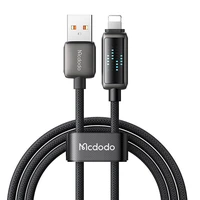 "Mcdodo CA-5250" USB-A į "Lightning" laidas, LED ekranas, 1,2 m