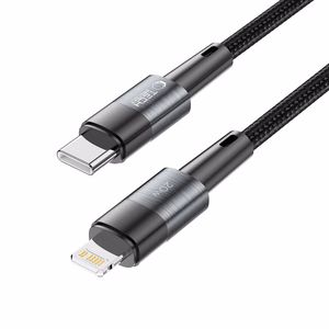 Tech-Protect UltraBoost Lightning / USB-C PD 20W 3A 2m kabelis - pilkas