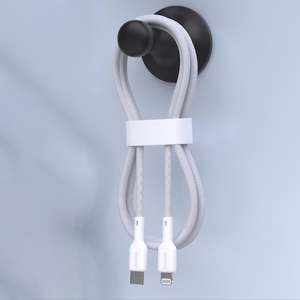 Dudao L9X 30W USB-C - Lightning kabelis 1m - baltas