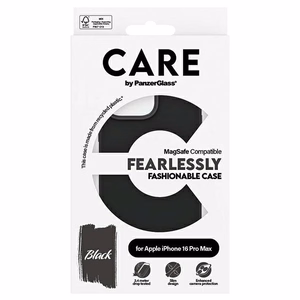 CARE by PanzerGlass Mados dėklas telefonui iPhone 16 Pro Max 6.9" juodas/juodas Magnetinis 1380