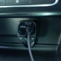 "Forever" FM siųstuvas BT 2 x USB-A 1 x USB-C PD 30W TR-370 juodas