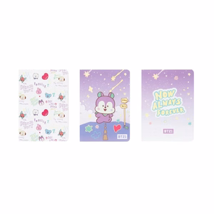 BT21 MANG A6 užrašų knygelių rinkinys, 3 vnt.