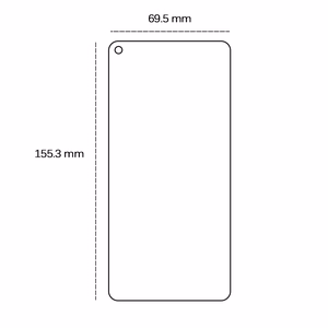 Grūdintas stiklas 2,5D Realme 8 5G