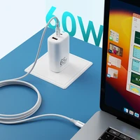 BWOO Kabelis USB-C - USB-C 1m 60W ABS + TPE X282 C-C baltas