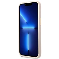 Guess 4G Vintage Auksinio Logotipo dėklas iPhone 14 Pro - rožinis